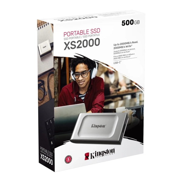 Купить SSD Kingston XS2000 500GB USB 3.2 Type-C - фото 4