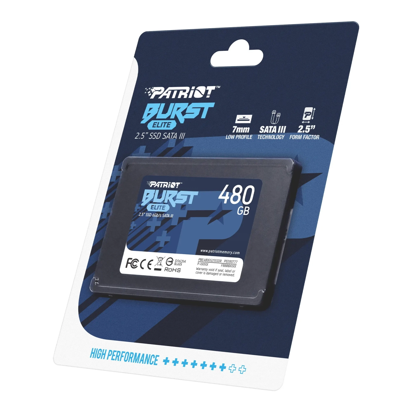 Купить SSD PATRIOT Burst Elite 480GB 2.5" SATA III TLC 3D - фото 5
