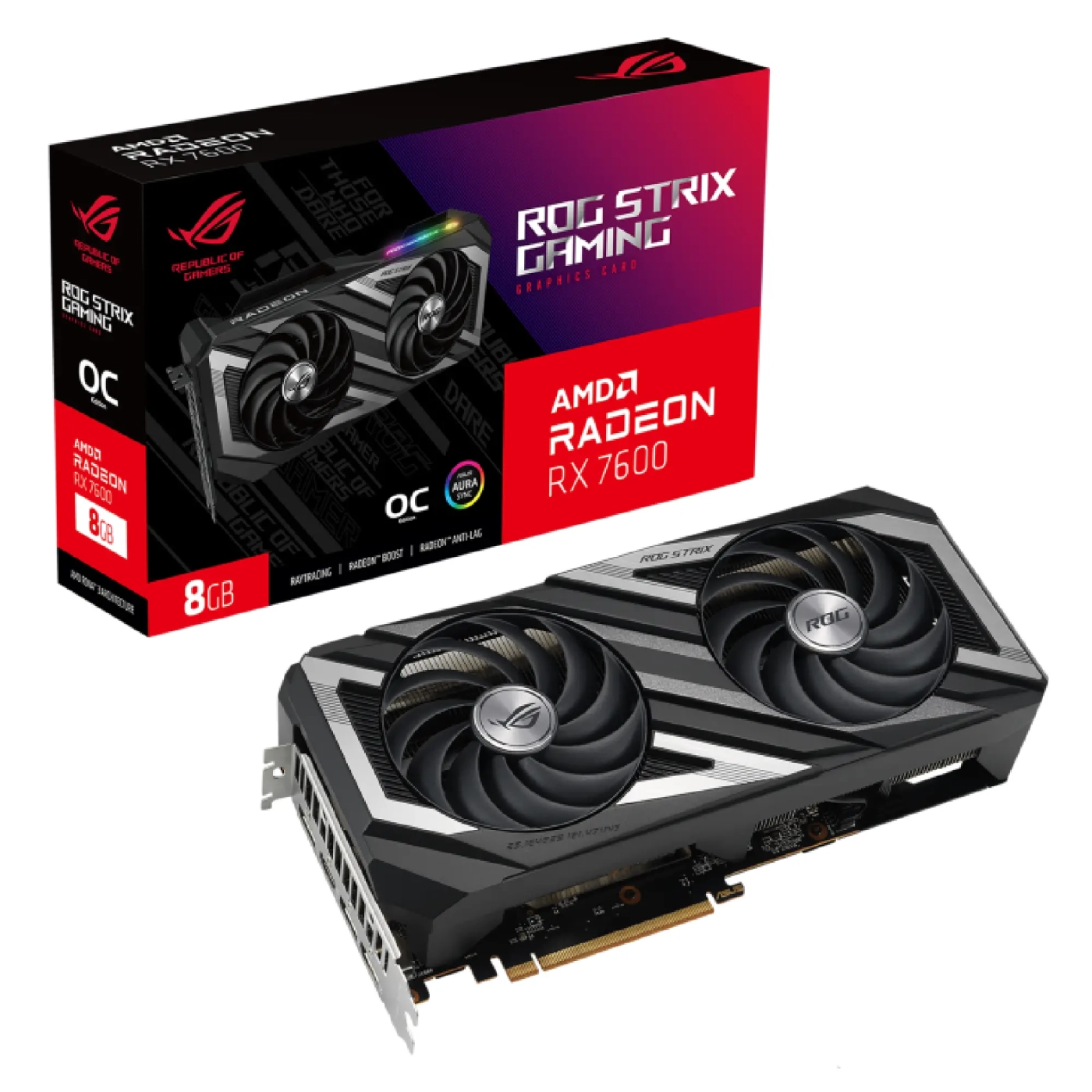 Купить Видеокарта ASUS GeForce ROG Strix Radeon RX 7600 OC Edition 8GB GDDR6 - фото 14