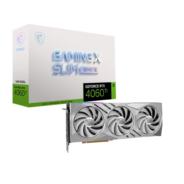 Купить Видеокарта MSI GeForce RTX 4060 Ti GAMING X SLIM WHITE 16G - фото 5