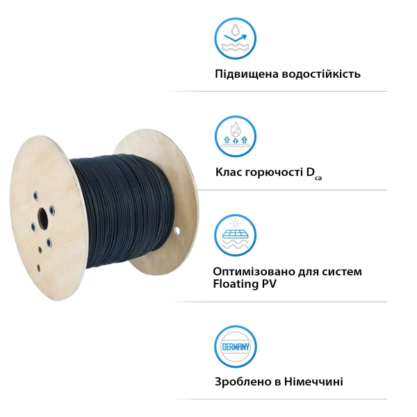 Купить Кабель солнечный KBE DB+ 4mm2 черный 500m - фото 3