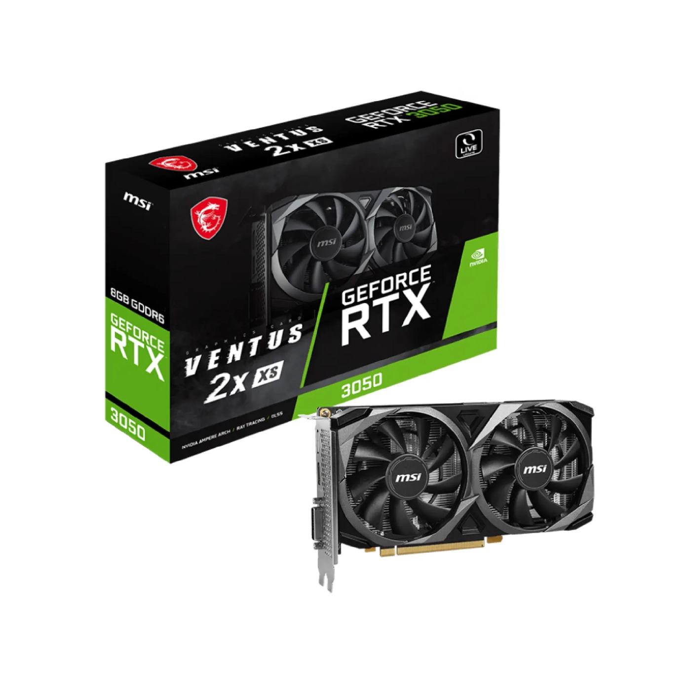 Купить Видеокарта MSI GeForce RTX 3050 VENTUS 2X XS - фото 5