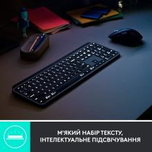 Купити Комплект клавіатура та мишка Logitech MX Keys for Business UA Graphite Gen 2 (920-010933) - фото 6