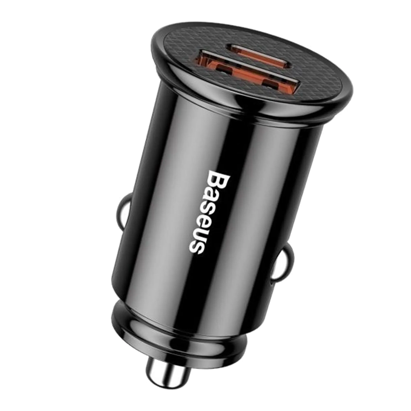 Купить Автомобильное зарядное устройство Baseus Circular Plastic A+C 30W Black - фото 1