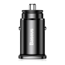 Купити Автомобільний зарядний пристрій Baseus Circular Plastic A+C 30W Black - фото 2