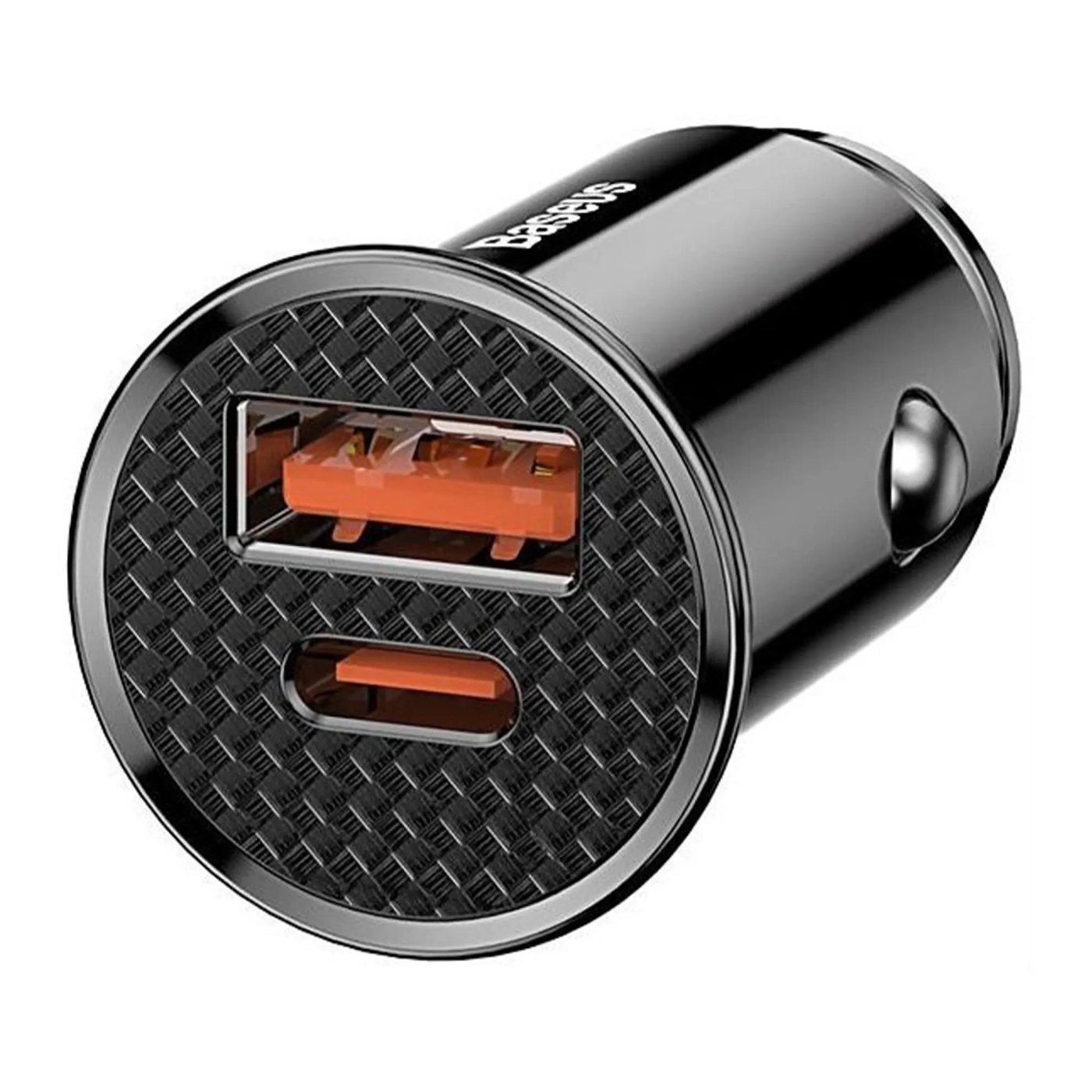 Купить Автомобильное зарядное устройство Baseus Circular Plastic A+C 30W Black - фото 3