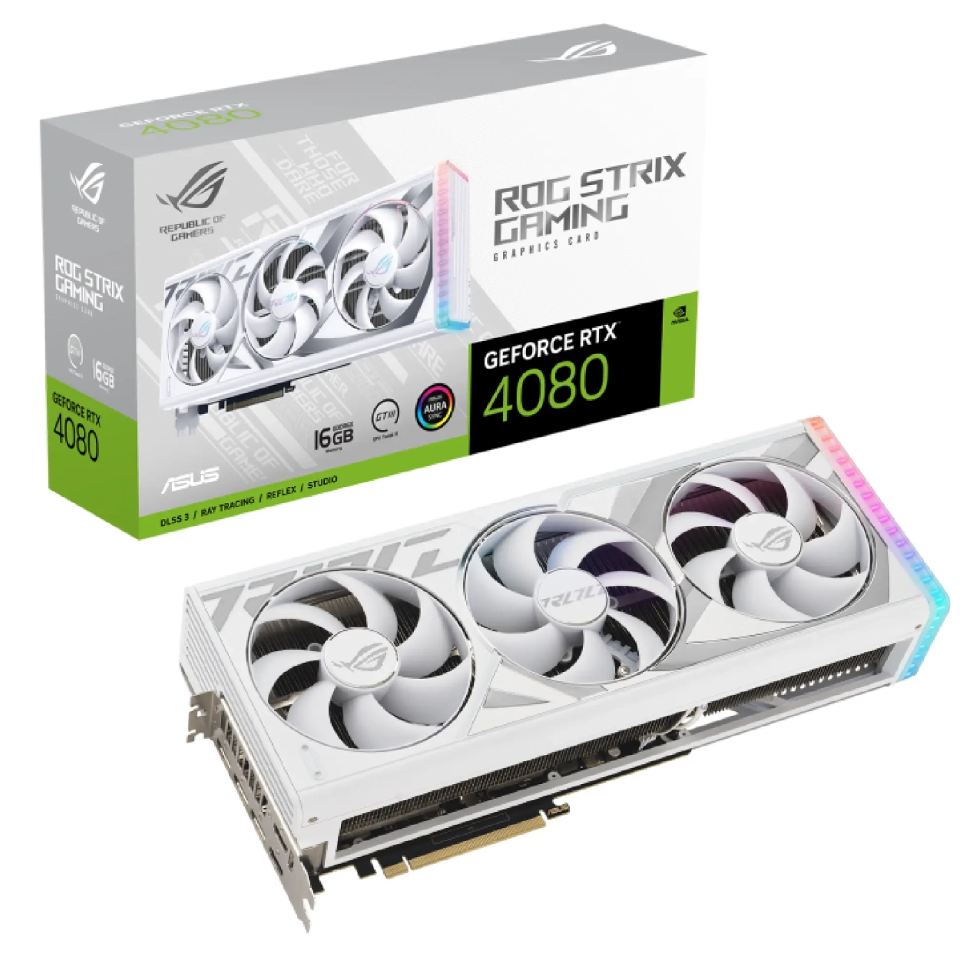 Купити Відеокарта ASUS ROG Strix GeForce RTX 4080 16GB GDDR6X White Edition (ROG-STRIX-RTX4080-16G-WHITE) - фото 16
