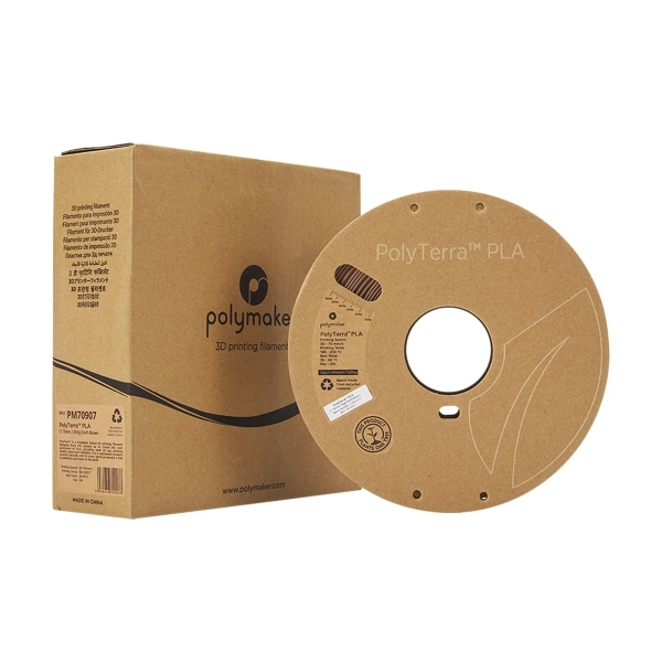Купити PolyTerra PLA Filament (пластик) для 3D принтера Polymaker 1кг, 1.75мм, земляно-коричневий - фото 3