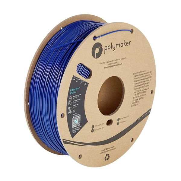 Купить PolyLite PETG Filament (пластик) для 3D принтера Polymaker 1кг, 1.75мм, синий - фото 4