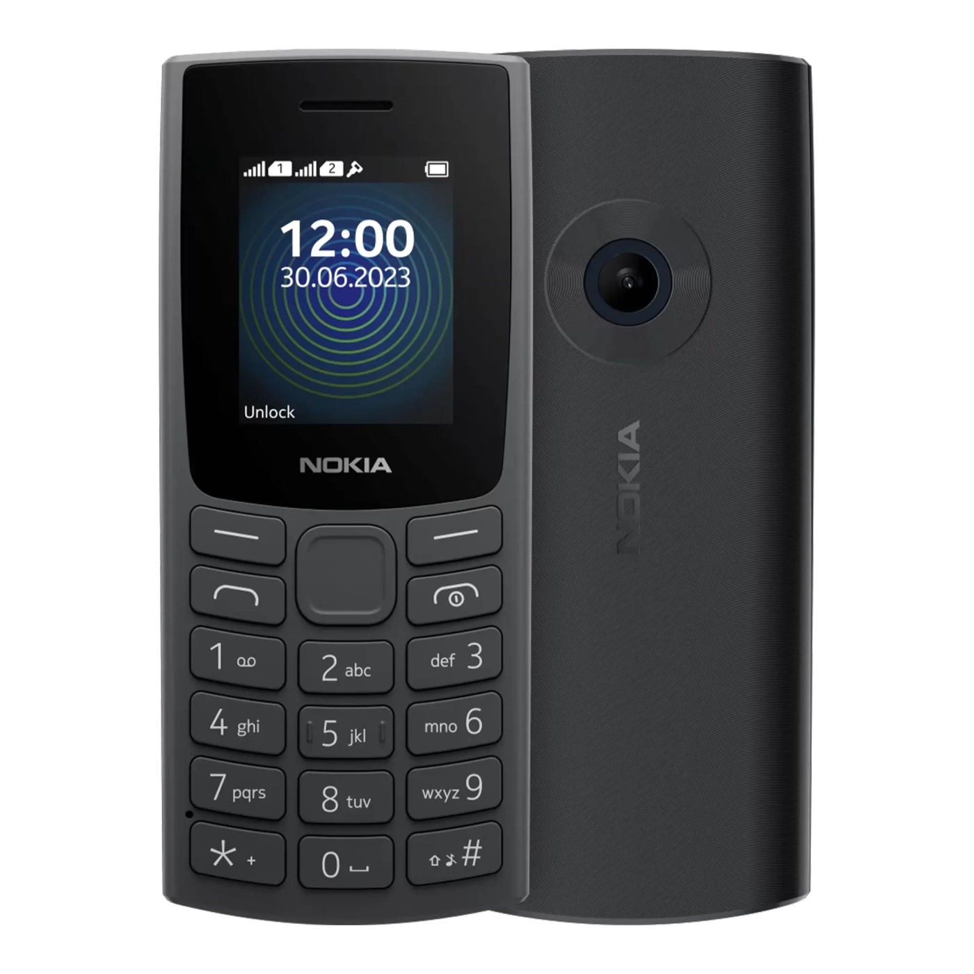Купити Мобільний телефон Nokia 110 DS 2023 Charcoal (1GF019FPA2C01) - фото 1