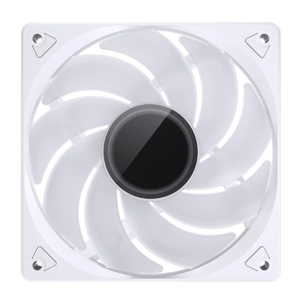 Купити Вентилятор JONSBO SL-120WR White RGB 120mm 600-1500RPM 32dB 4pin+LED 3pin (SL-120WR White) - фото 6
