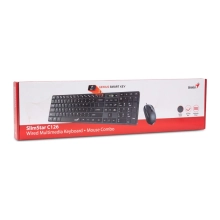 Купить Комплект клавиатура и мышка Genius C-126 SlimStar USB Black Ukr (31330007407) - фото 6