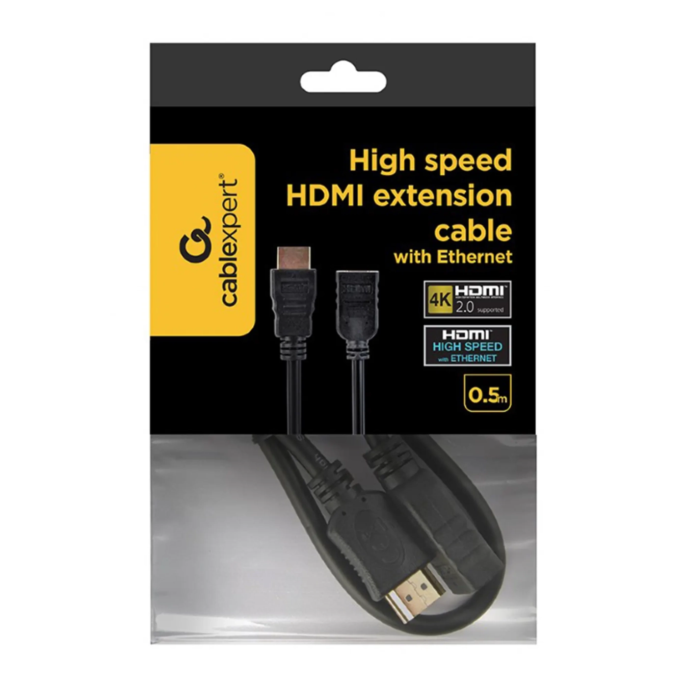 Купити Кабель Cablexpert CC-HDMI4X-0.5M, HDMI male to HDMI female 0.5 м - фото 5
