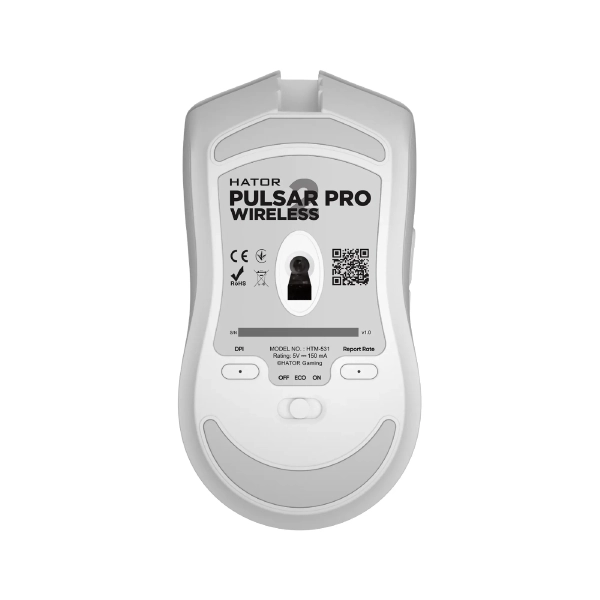 Купити Мишка HATOR Pulsar 2 PRO Wireless White (HTM-531) - фото 5
