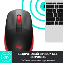 Купить Мышь Logitech M190 Wireless Red (910-005908) - фото 4