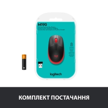 Купити Мишка Logitech M190 Wireless Red (910-005908) - фото 7