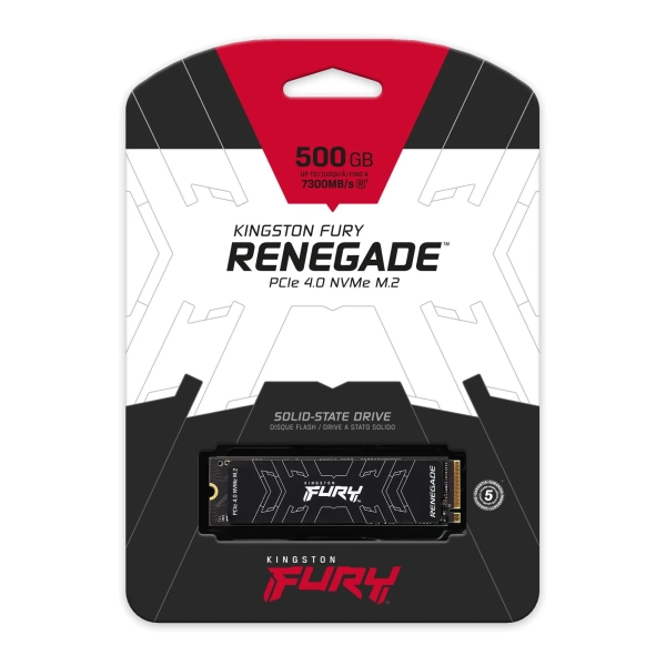 Купить SSD Kingston Fury Renegade 500GB M.2 2280 PCIe 4.0 x4 NVMe радиатор (SFYRSK/500G) - фото 3