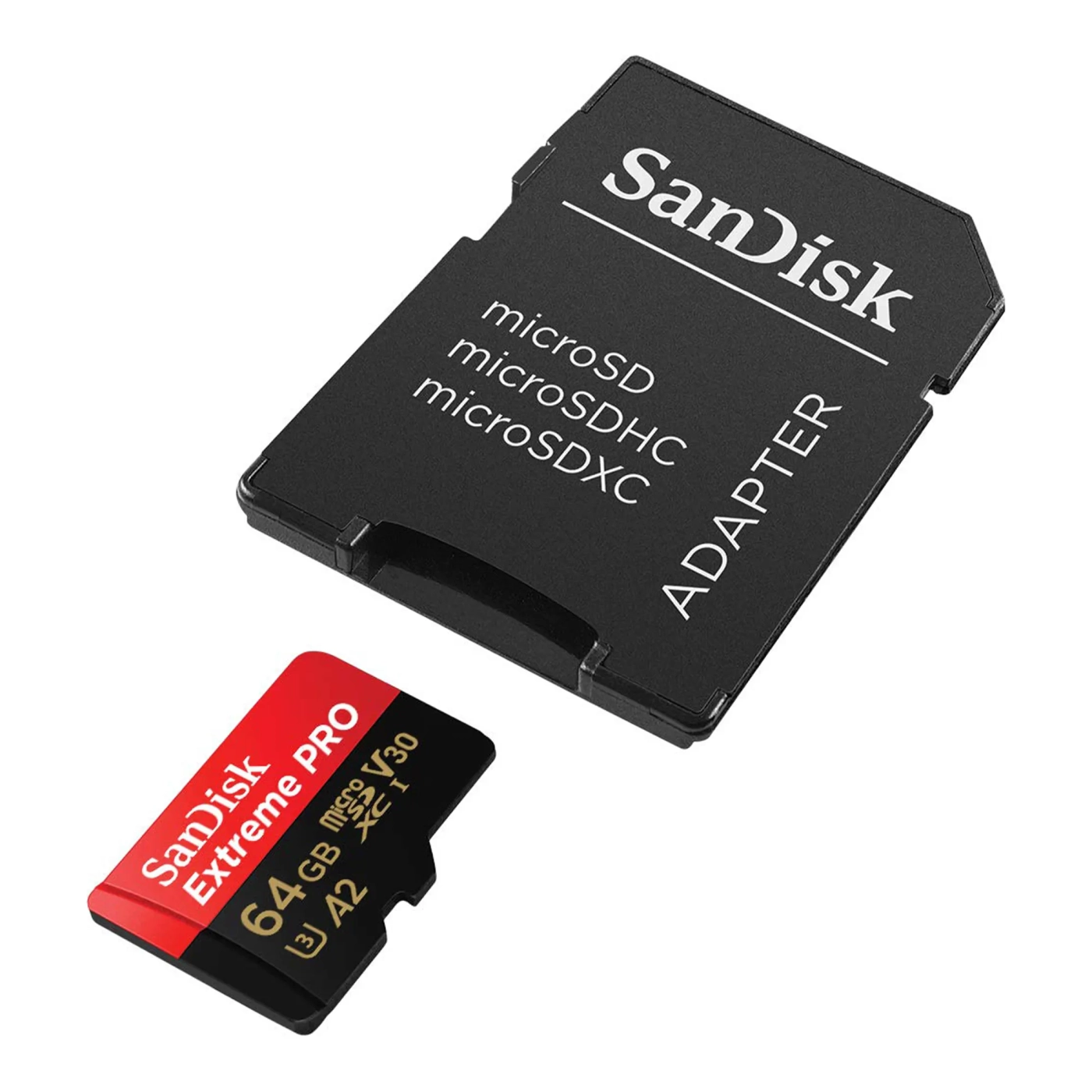 Купить Карта памяти SanDisk microSD 64GB C10 UHS-I U3 R200/W90MB/s Extreme Pro V30 SD (SDSQXCU-064G-GN6MA) - фото 3