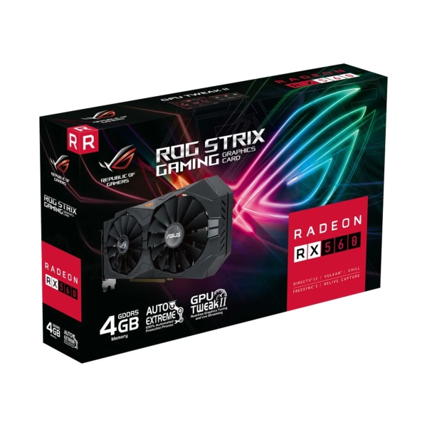 Купить Видеокарта ASUS Radeon RX 560 4Gb ROG STRIX V2 GAMING - фото 8