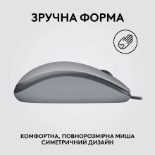 Купити Миша Logitech M110 Silent-MID GRAY-USB - фото 5