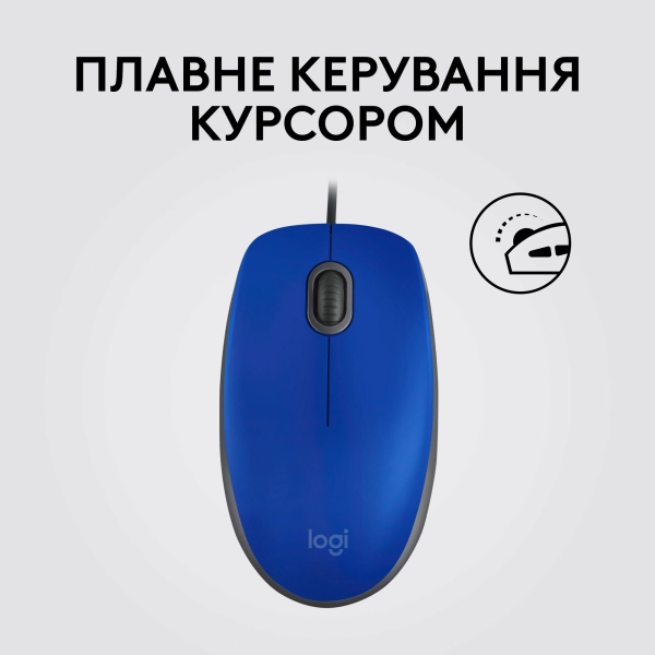 Купити Миша Logitech M110 Silent-BLUE-USB - фото 4
