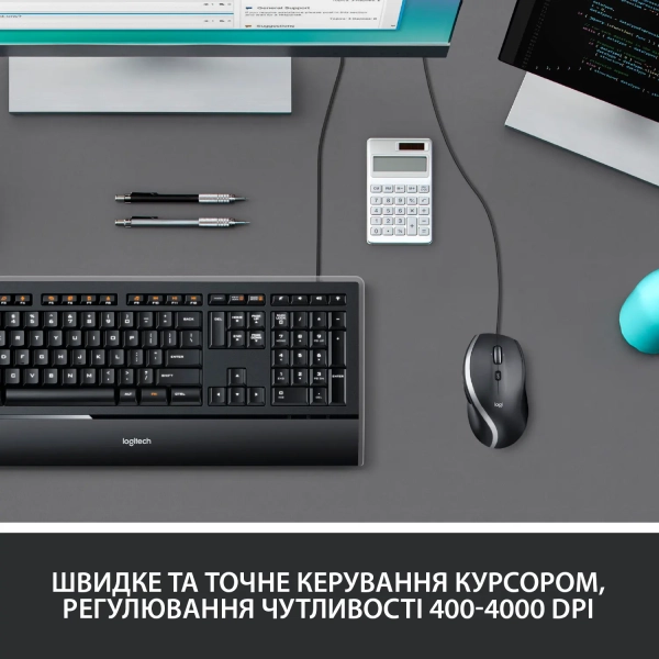 Купить Мышь Logitech Advanced Corded Mouse M500s-BLACK-USB - фото 5