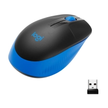 Купити Миша Logitech M190 Full size wireless mouse blue 2.4GHZ (910-005907) - фото 1
