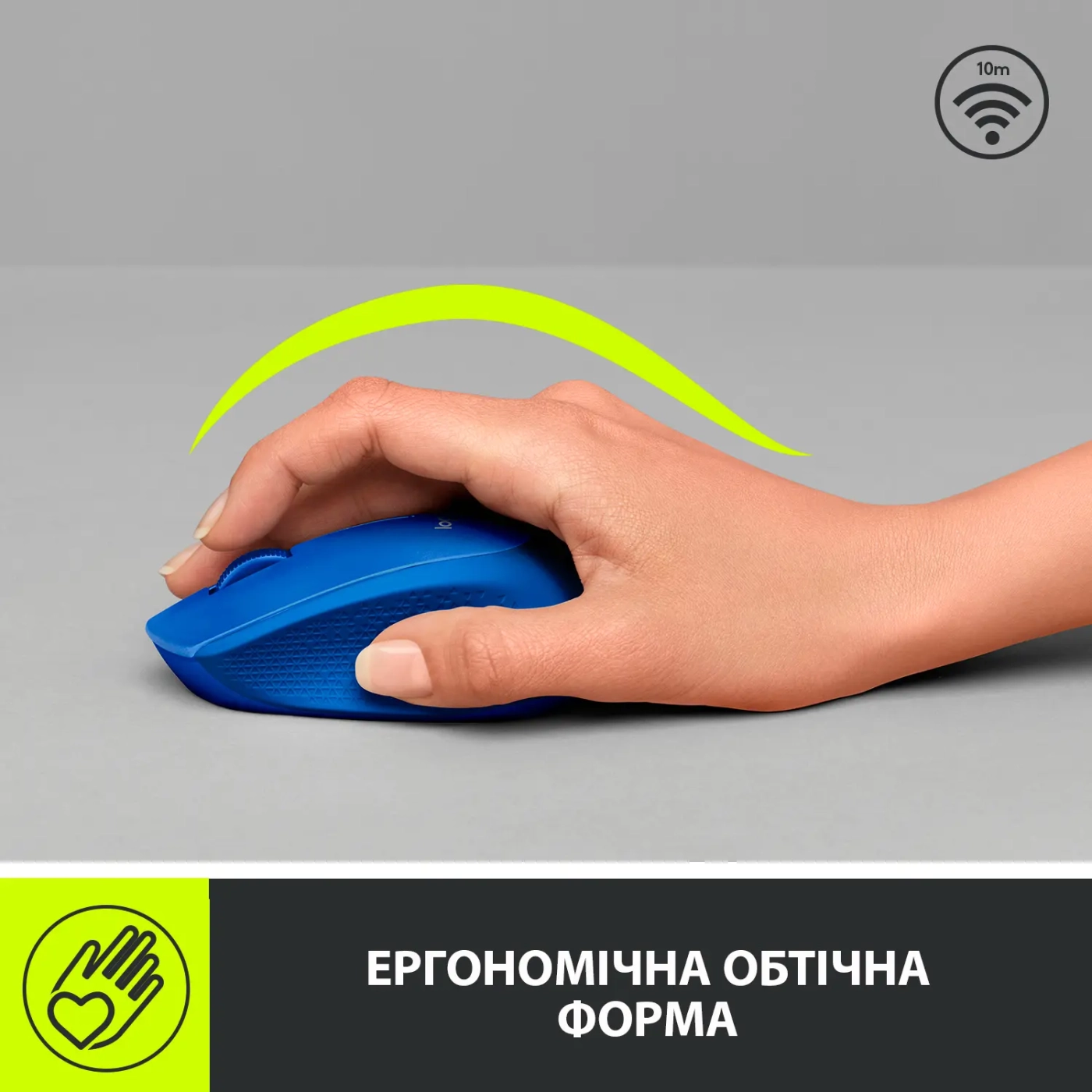 Купити Миша Logitech Wireless Mouse M280 blue (910-004290) - фото 2