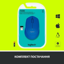 Купити Миша Logitech Wireless Mouse M280 blue (910-004290) - фото 7