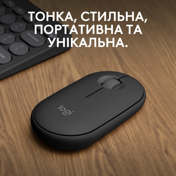 Купити Миша Logitech Pebble Mouse 2 M350s tonal-graphite BT (910-007015) - фото 2