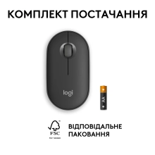 Купити Миша Logitech Pebble Mouse 2 M350s tonal-graphite BT (910-007015) - фото 9