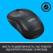 Купити Миша Logitech Wireless Mouse M220 Silent charcoal (910-004878) - фото 5