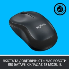 Купить Мышь Logitech Wireless Mouse M220 Silent charcoal (910-004878) - фото 5