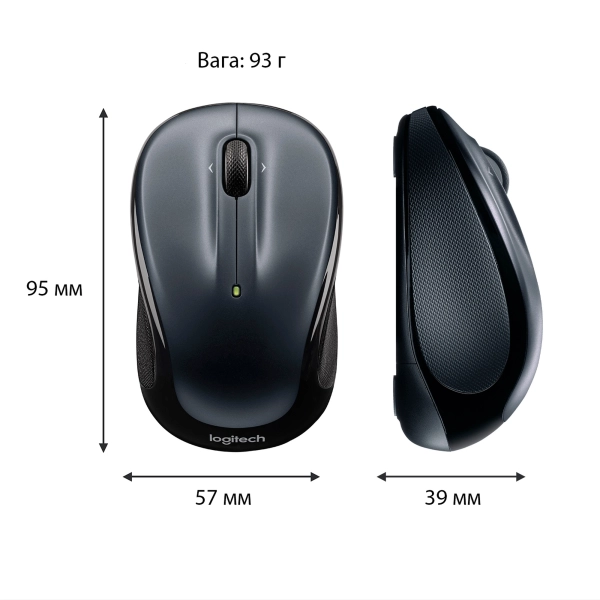 Купить Мышь Logitech Wireless Mouse M325s dark-silver 2.4GHZ (910-006812) - фото 10