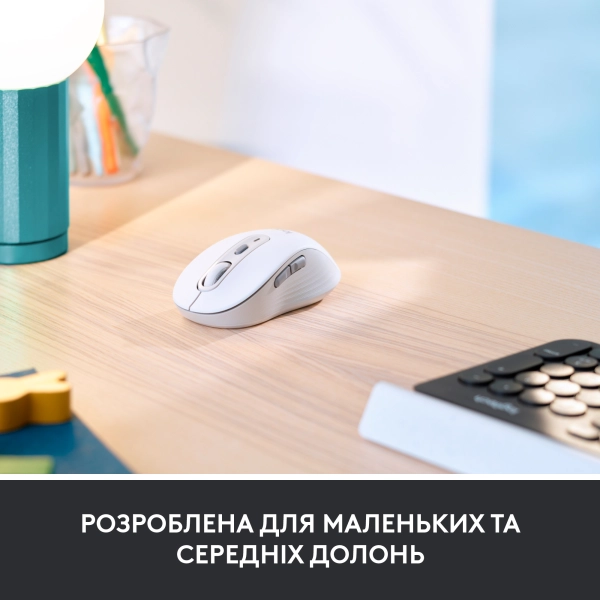 Купити Миша Logitech Signature M650 Wireless Mouse for Business off-white BT (910-006275) - фото 4