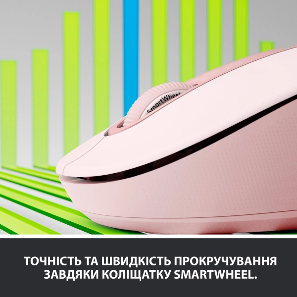 Купити Миша Logitech Signature M650 Wireless Mouse rose BT (910-006254) - фото 2