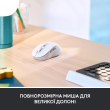 Купити Миша Logitech Signature M650 L Wireless Mouse for Business off-white BT (910-006349) - фото 4
