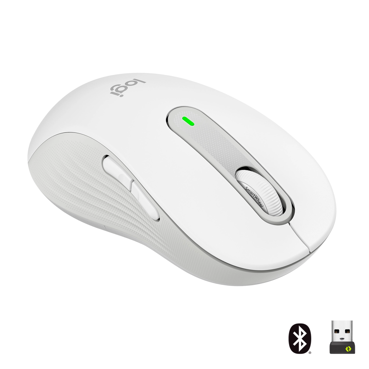 Купить Мышь Logitech Signature M650 L Wireless Mouse off-white BT LEFT (910-006240) - фото 1