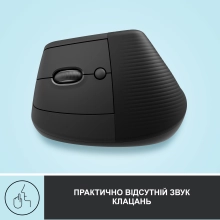 Купити Миша Logitech Lift Left Vertical Ergonomic Mouse graphite-black 2.4GHZ/BT LEFT (910-006474) - фото 5
