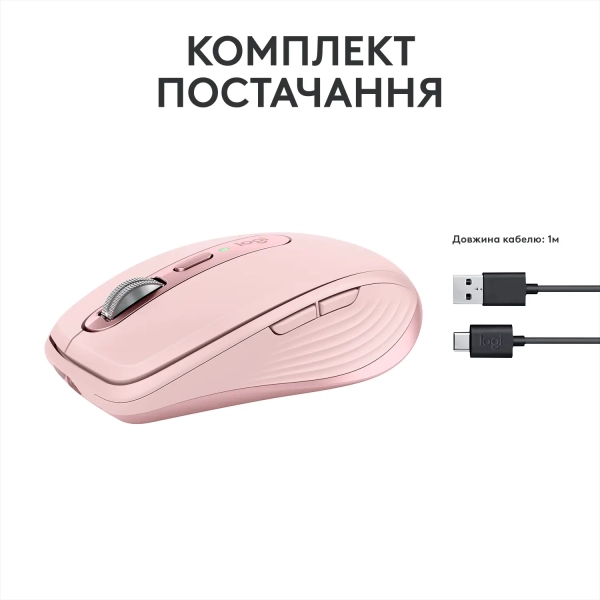 Купити Миша Logitech MX Anywhere 3S rose 2.4GHZ/BT (910-006931) - фото 9