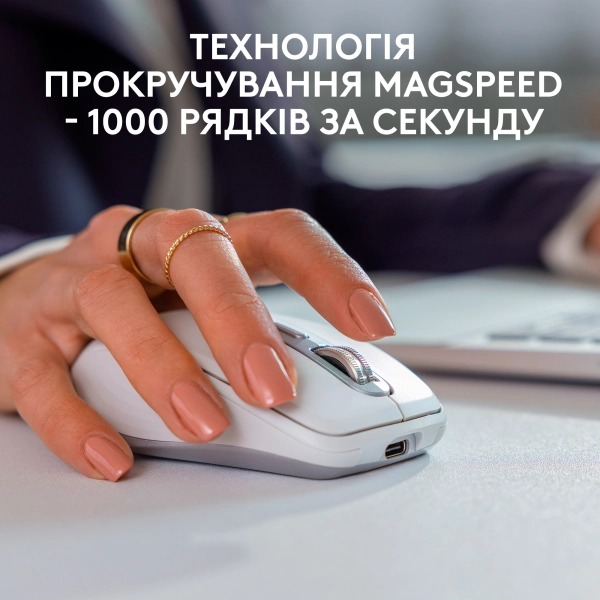 Купить Мышь Logitech MX Anywhere 3S for Business Compact Performance Mouse pale-gaey 2.4GHZ/BT (910-006959) - фото 5