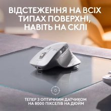 Купити Миша Logitech MX Master 3S For Mac Performance Wireless Mouse pale-gaey BT (910-006572) - фото 3