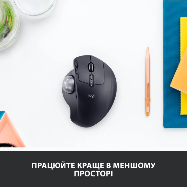 Купити Миша Logitech Bluetooth Mouse MX Ergo graphite (910-005179) - фото 8