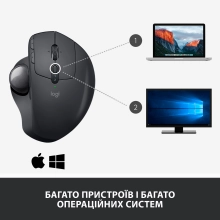 Купити Миша Logitech Bluetooth Mouse MX Ergo graphite (910-005179) - фото 11
