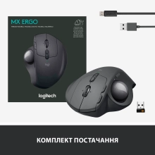 Купити Миша Logitech Bluetooth Mouse MX Ergo graphite (910-005179) - фото 12