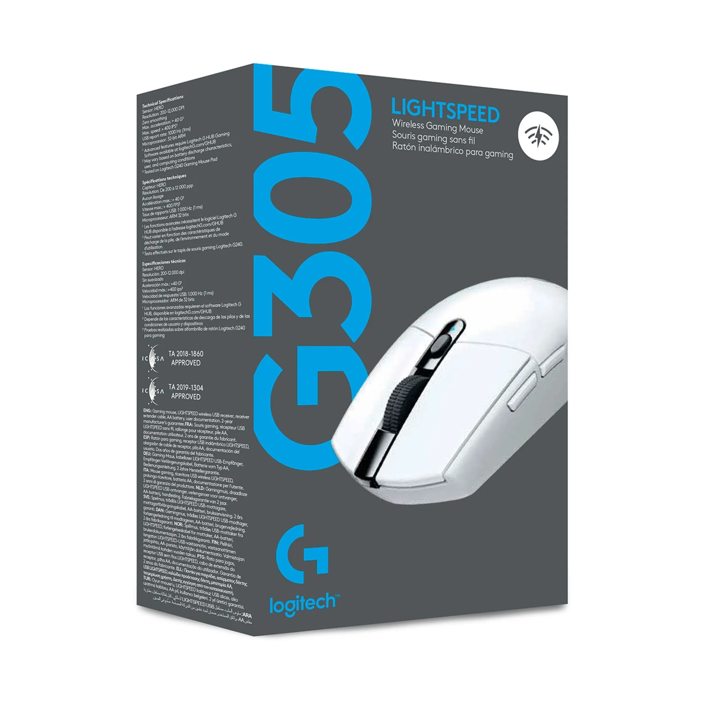 Купити Миша Logitech G305 Lightspeed Wireless White (910-005291) - фото 2