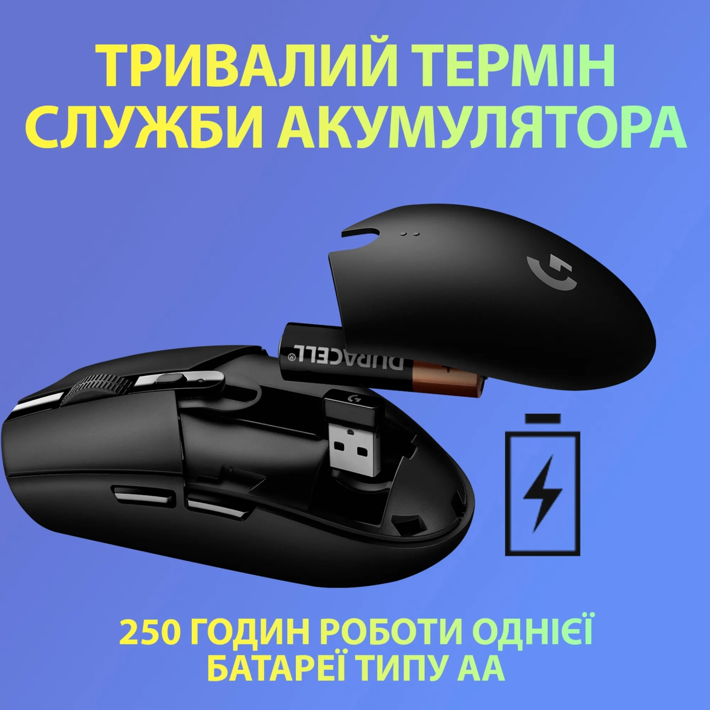 Купити Миша Logitech G305 Lightspeed Wireless Lilac (910-006022) - фото 5