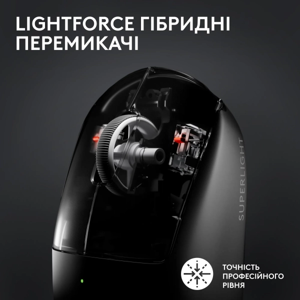 Купити Миша Logitech G Pro X Superlight 2 Lightspeed Wireless Black (910-006630) - фото 3
