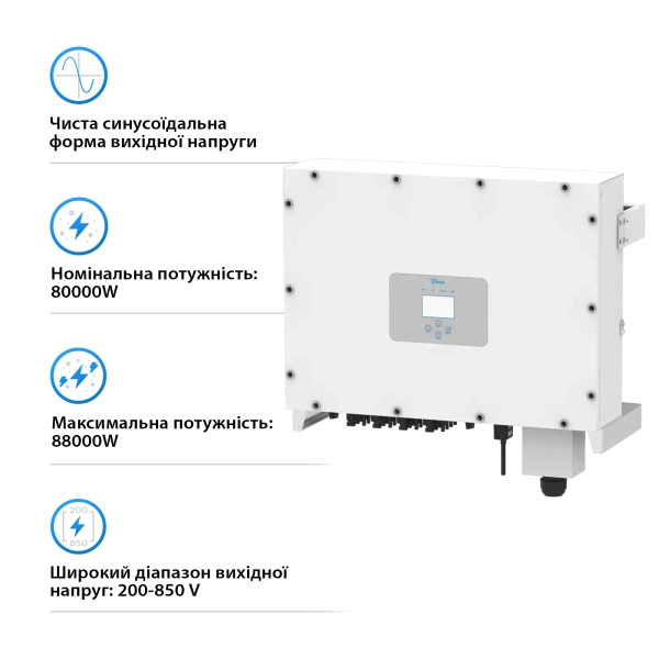 Купить Сетевой инвертор DEYE SUN-80K-G 80KW Трехфазный 380V/50hz - фото 2