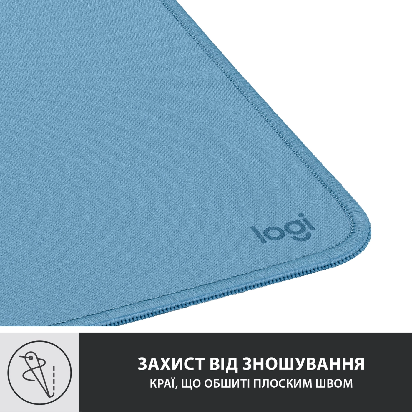 Купити Килимок для миші Logitech Mouse Pad Studio Series BLUE GREY (956-000051) - фото 5